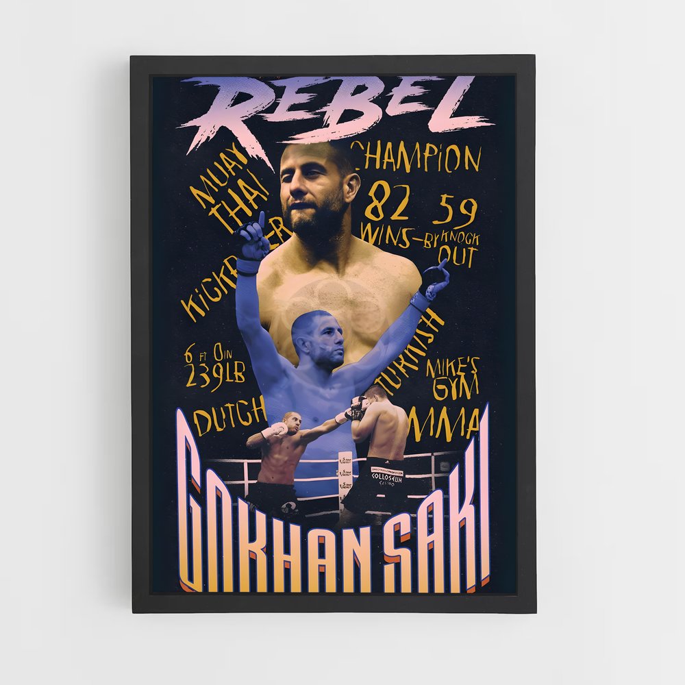 Poster Vainqueur Éternel – affiche Kick-boxing (vue 2)